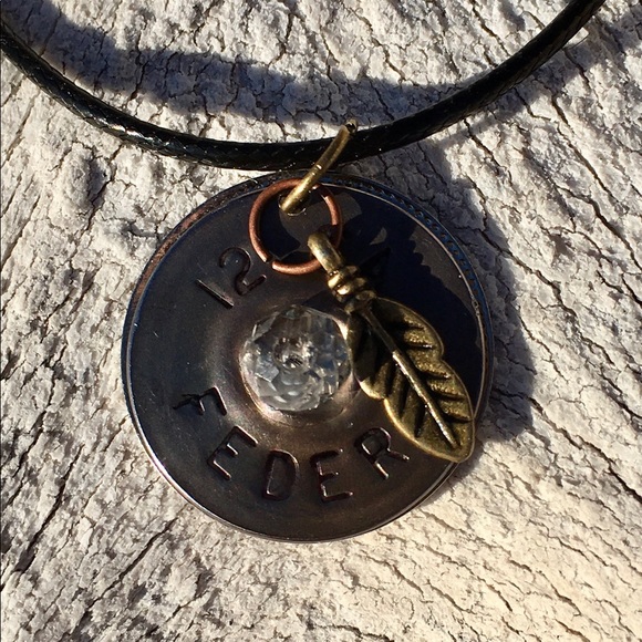 HAND CRAFTED Shotgun Shell Feather Artisan Necklace - Picture 3 of 6